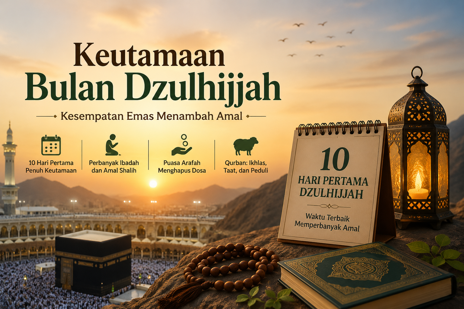 Keutamaan Bulan Dzulhijjah: Kesempatan Emas Menambah Amal